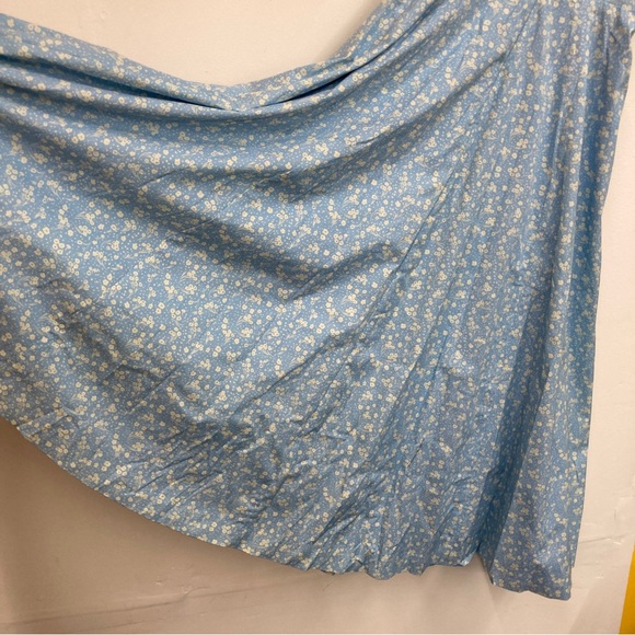 House of CB Tallulah puff sleeve midi dress milkmaid dress size small light blue - Picture 8 of 9